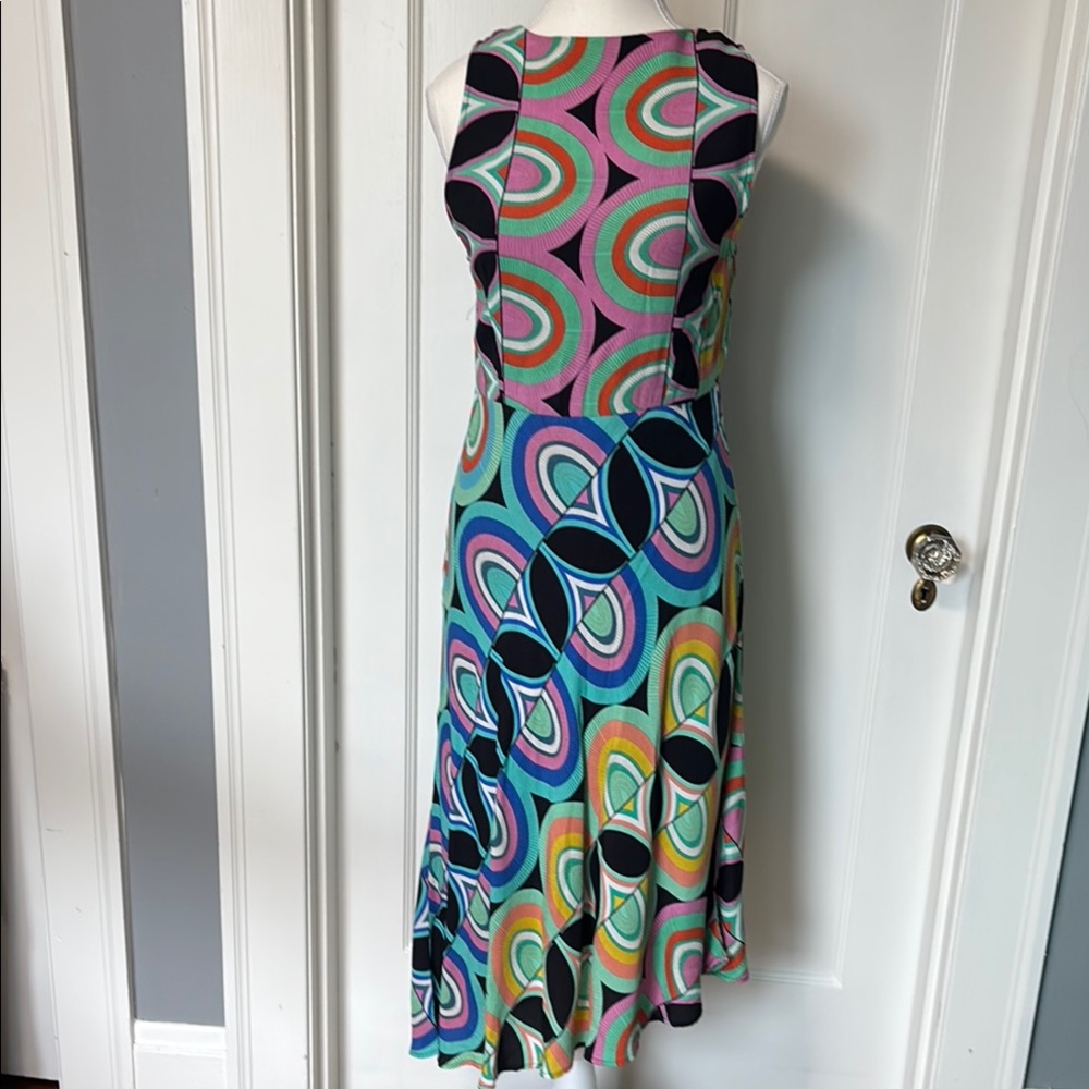 Anthropologie Blue Green Midi Dress